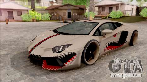 Lamborghini Aventador Shark New Edition White für GTA San Andreas