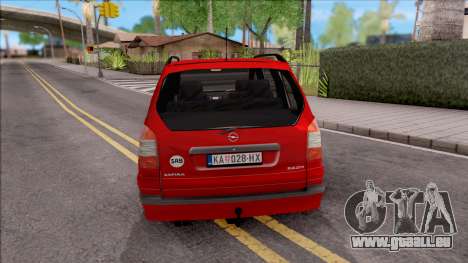 Opel Zafira 2.2DTI pour GTA San Andreas