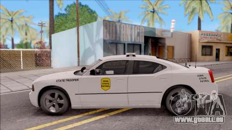Dodge Charger Silver 2007 Iowa State Patrol pour GTA San Andreas