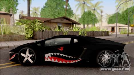 Lamborghini Aventador Shark New Edition Black pour GTA San Andreas