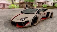Lamborghini Aventador Shark New Edition White pour GTA San Andreas
