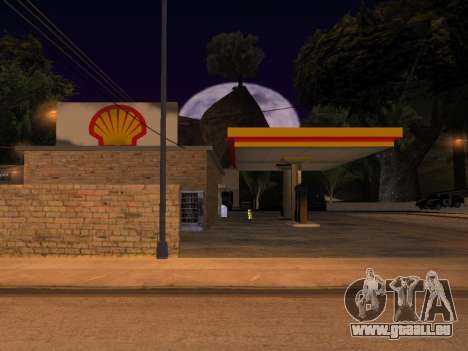 Shell Gas Station In Dillimore pour GTA San Andreas