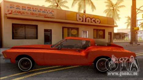 Buick Riviera 1972 Boattail Lowrider Red für GTA San Andreas