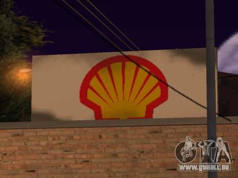 Shell Gas Station In Dillimore für GTA San Andreas