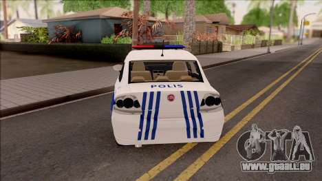 Fiat Linea Turkish Police pour GTA San Andreas