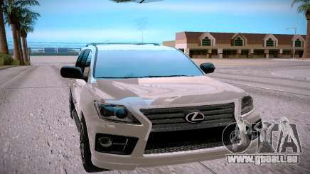 Lexus LX570 silver für GTA San Andreas