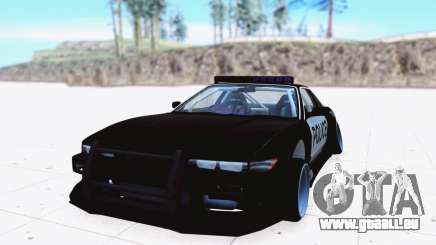 Nissan Silvia S13 schwarz für GTA San Andreas
