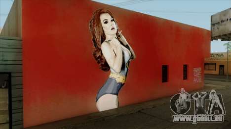 Sexy Amber Von Tassel Wall pour GTA San Andreas
