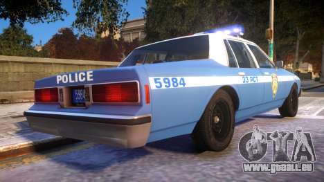 1985 Chevrolet Caprice NYPD Police für GTA 4