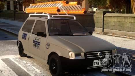 Fiat Uno com Escada pour GTA 4