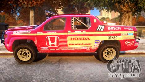Baja 1000 Honda Ridgeline für GTA 4