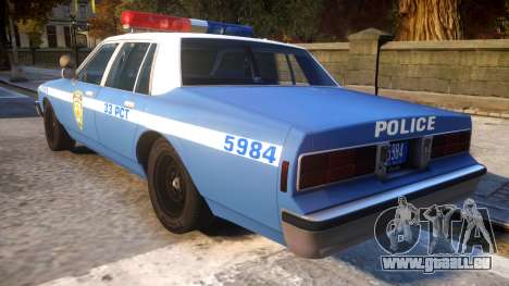 1985 Chevrolet Caprice NYPD Police pour GTA 4