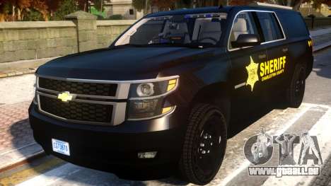 2015 Suburban Target Zero Units Police für GTA 4