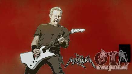 James Hetfield Metallica Art Wall für GTA San Andreas