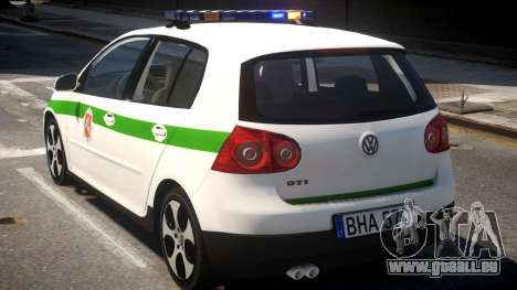 Volkswagen Golf 5 GTI Lithuanian Police für GTA 4