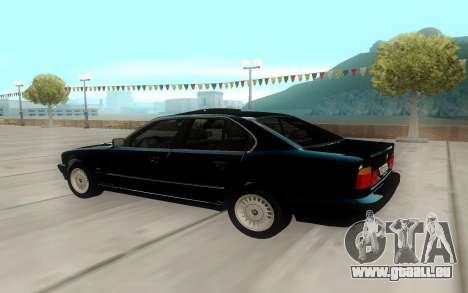 BMW 525i E34 Black pour GTA San Andreas