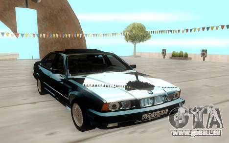 BMW 525i E34 Black für GTA San Andreas