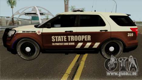 Ford Explorer 2012 Bone County Police pour GTA San Andreas