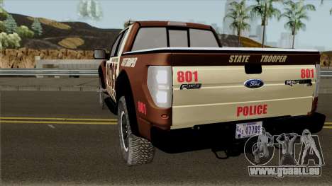 Ford F-150 Raptor 2016 Bone County Police pour GTA San Andreas
