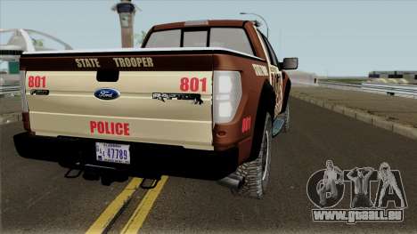 Ford F-150 Raptor 2016 Bone County Police pour GTA San Andreas