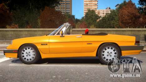 1986 Alfa Romeo Spider 115 v1.0 pour GTA 4