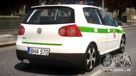 Volkswagen Golf 5 GTI Lithuanian Police pour GTA 4