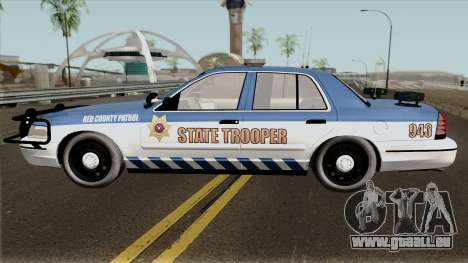 Ford Crown Victoria 2011 Red County Police pour GTA San Andreas