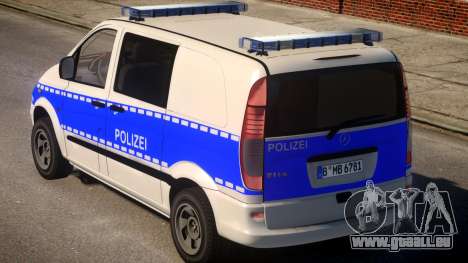 Mercedes Benz Vito German Police für GTA 4