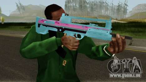 GTA Online Bullpup Rifle mk.2 Blue für GTA San Andreas