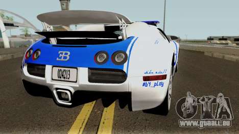 Bugatti Veyron 16.4 Algeria Police 2009 pour GTA San Andreas
