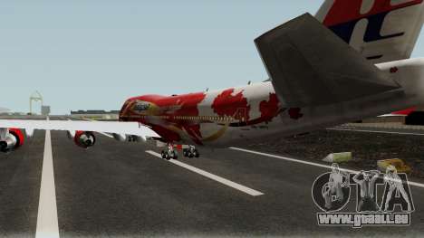 Boeing 747-400 Malaysia Airlines Hibiscus Livery pour GTA San Andreas