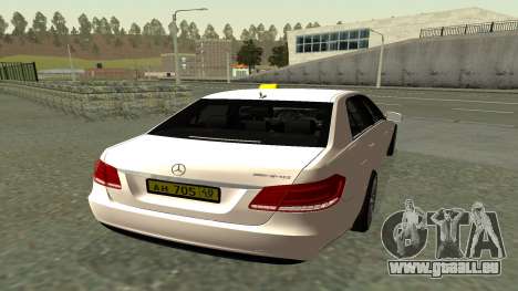 Mercedes-Benz E63 AMG 2013 Taxi pour GTA San Andreas