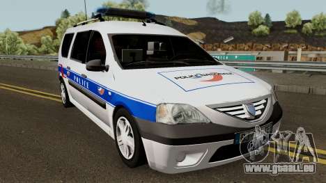 Dacia Logan MCV - Police Nationale 2004 pour GTA San Andreas