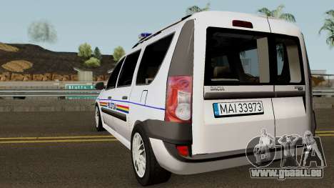 Dacia Logan MCV - Politia Romana 2004 pour GTA San Andreas