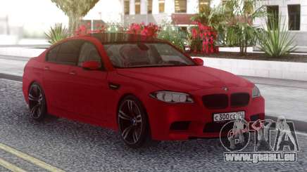 BMW M5 F10 Red RUS Plate pour GTA San Andreas