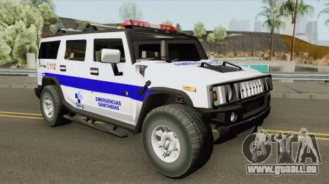 Hummer H2 Ambulance pour GTA San Andreas