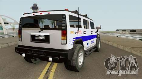 Hummer H2 Ambulance für GTA San Andreas