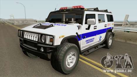 Hummer H2 Ambulance pour GTA San Andreas