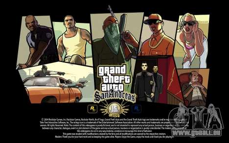 GTA SA Laden Bildschirme - 15 Jahre Jubiläum für GTA San Andreas