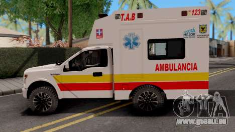 Ford F-150 Ambulancia de Bogota für GTA San Andreas