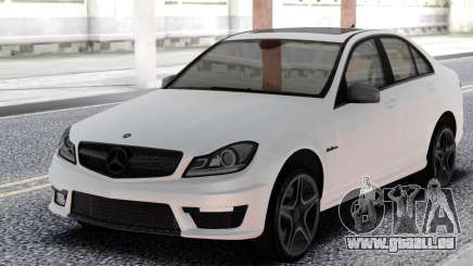 Mercedes-Benz White C63 AMG W204 pour GTA San Andreas