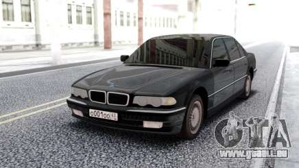 BMW 750i E38 Black Sedan für GTA San Andreas