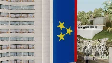 Vojvodina Flag on Building für GTA San Andreas