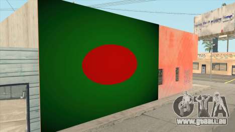 Bangladesh Flag Wallgraffiti für GTA San Andreas