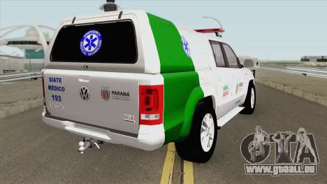 Volkswagen Amarok TDI (SIATE MEDICO) pour GTA San Andreas