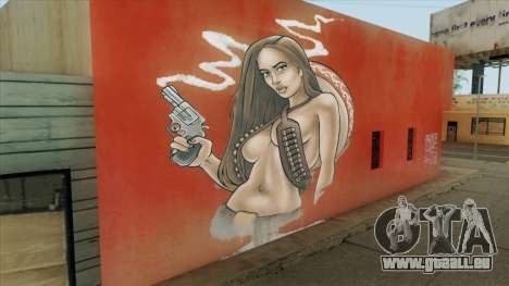 Mexican Cowgirl Graffiti HD Remake für GTA San Andreas