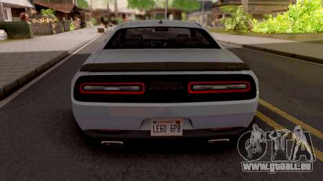 Dodge Challenger Hellcact Lowpoly pour GTA San Andreas