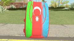 New Parachute (Azerbaijan Flag) für GTA San Andreas