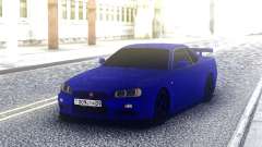 Nissan Skyline R34 Blue Sport pour GTA San Andreas