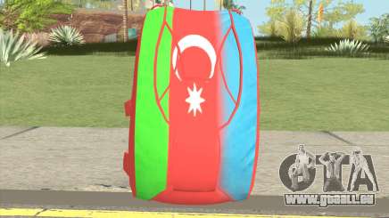 New Parachute (Azerbaijan Flag) pour GTA San Andreas